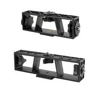 ThtRht 2 Pack Flash Bracket Triple Phone Holder Extension Bar Adapter with 1/4'' Mount 3 Position Splitter for Camera Tripod Portable Photography Lighting Selfie Light Stand Video Lights Phone Clips