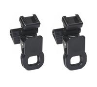 ThtRht 2 Pack LED Video Light Clips Holder with Cold Shoe Mount Portable Photography Lighting Clip on Clamp for Magnetic RGB Camera Lights Panel Rechargeable Soft Light Vlogging Tablet Laptop Display