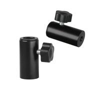 ThtRht 2 Pack Light Stand to Boom Arm Adapter Microphone Scissor Suspension Arm Holder Bracket Converter Female 1/4'' 3/8'' Threaded Spigot Socket for Photography Tripod Desktop Clamp Mic Stands