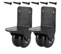ThtRht 2 Pack Luggage External Wheels Replacement Mute Caster Swivel Wheel Mount Universal Right Angle L Shape Roller for Travel Bag Suitcase Rolling Duffel Bags Speaker Soundbox Briefcase Trolley