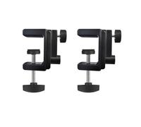 ThtRht 2 Pack Microphone Boom Arm Desk Mount Clamp Replacement Heavy Duty Metal Desktop Microphone Arm Stand Bracket Clip Table Mount Clamps for Mic Stand Holder Mic Boom Arm Scissor Arm
