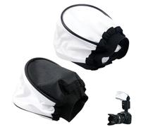 ThtRht 2 Pack Universal Flash Diffuser Mini Fabric Soft Light Flashes Bounce Cap Cover Attachment for Camera Flash Speedlite Unit Head All Brand DSLR Flashgun Speed Lights