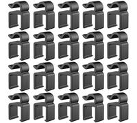 ThtRht 20 Pack Mic Cable Clips Microphone Cable Clip Mic Boompole Clips Wire Holder Organizer for Wired Microphone Arm Stand Vocal Dynamic Microphones Suspension Boom Scissor Mic Stand Desk Stand