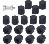 ThtRht 20 Pack Photography Light Stand Top Screw Caps Replacement 1/4''-20 Threaded Phone Tripod End Caps Tips Protective Cover for Monopod Selfie Stick Portable Camera Mount Tripod Stand Mini Tripod