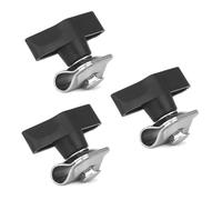 ThtRht 3 Pack Boom Arm Screw Mount Bolt Bracket Replacement Clamp Fastener with Tightening Knob for Mic Arm Stand Microphone Arm Scissor Microphone Stand Desk Mic Stand Studio Arms
