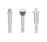 ThtRht 3 Pack Boom Arm to 17mm Ball 1/4 inch 3/8 Screw Bolt Mount Connector Adapter Joint Head Converter for Microphone Arm Stand Mic Arm Scissor Shock Mount Condenser Video Light Phone Holder Clip