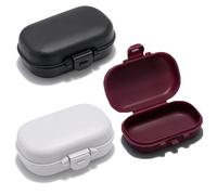 ThtRht 3 Pack Hard Shell Reading Glasses Case Folding Reading Glasses Hard Cases Protective Case for Foldable Readers Pocket Compact Folding Sunglasses Blue Light Blocking Computer Glasses, Black Grey