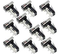 ThtRht 30 Pack 3D Printer Endstop Limit Switch with Hinge Lever Arm Push Button End Stop Momentary Micro Switches 3 Pin 1A 125V AC SPDT NO NC for Arduino Mouse