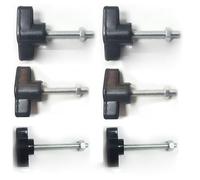 ThtRht 6 Pack Tripod Stand Height Adjustable Wing Knobs with Bolts Screws and Nuts Replacement Pole Tightening Knobs for Ipad Tripod Stand Tablet Floor Stands Photography Light Tripods Projector Stand