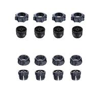 ThtRht 8 Set Retaining Nut with Thread Screw Replacement 17mm Ball Joint Mount Socket for Phone Holder Stand Clip Cradle Car Wireless Charger Bracket Clamp GPS DV Dash Camera