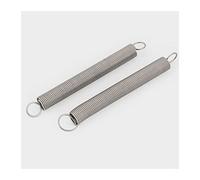 THua Store 2Pcs 304 Wire Dia 1.0mm Stainless Steel Dual Hook Small Tension Spring Outer Dia 8mm 10mm 12mm Length 30-150mm (Size : 130mm, Color : 10MM_1.0MM)