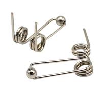THua Store 2Pcs Wire Diameter 1.2mm Curling Iron Replacement Part Double Return Torsion Spring Hair Curling Rod Accessories (Size : 24mm)