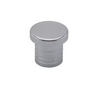 THua store Alloy Aluminium 10/12/14/16/18/20/22/25/34/38 Mm Dump Blow Off Valve Bov Blanking Plug Silicone Hose Blanking Plug (Color : 25mm silver)