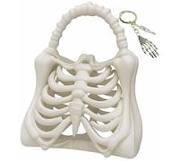 THUCHENYUC 3D Printed Skeleton Bone Bag, Skeleton Hand Bag for Halloween Creative Anatomical Dark Aesthetic Accessory(M)