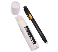 THUCHENYUC Heat Erasable Fabric Marker for Sewing, Quilting & Embroidery & DIY Crafts Washable Heat Erasable Pens for Fabric Refillable DIY Chalk Pens for Cotton Knitted Fabrics(1 Pen+20 Refills)