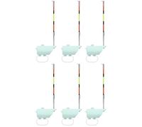 THUCHENYUC High Sensitivity Fishing Float Bite Alert for Rods, Smart LED Luminous Hook Alarm with LED Lights & Sound,Waterproof Buzzer Detector for Sea & Lake Fishing(6pcs)