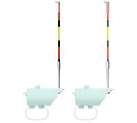 THUCHENYUC High Sensitivity Fishing Float Bite Alert for Rods, Smart LED Luminous Hook Alarm with LED Lights & Sound,Waterproof Buzzer Detector for Sea & Lake Fishing(2pcs)