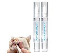 THUCHENYUC Pet Toothbrush Pen, Dog Teeth Cleaning Pen Dog Tartar Remover For Teeth Cat Dog Tooth Whitening Pet Cleaning Dental Tools(2pcs)