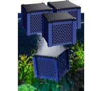 THUCHENYUC Pure Cube Water Trough Filter, Activated Carbon for Pond Horse Manger/Fish Tank Activated Carbon Filter Media,Honeycomb Charcoal Cube High Efficiency Reusable(3pcs)