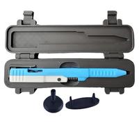 THUCHENYUC Tactical Slide Action Ballpoint Pen, Tactical 3D Printed Slide Action Pens EDC Creative Novelty Writing Tool Refillable Smooth Quick-Drying Ink Pen Desk Accessory Gift for Men(Blue)