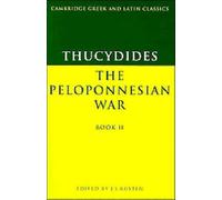 Thucydides: The Peloponnesian War Book II by Thucydides 9780521339292