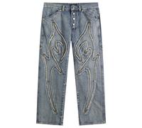 Thug Club Men's Tribal Denim Jeans Blue 4