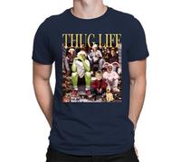 Thug Life Christmas Screw - Christmas Men's T-Shirt, navy blue, XL