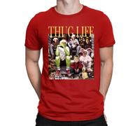 Thug Life Christmas Screw - Christmas Men's T-Shirt, red, L