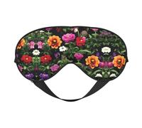 Thug Life Flowers Print Sleep Eye Mask Comfortable with Adjustable Strap Soft Shade Blackout Eye Cover Blindfold