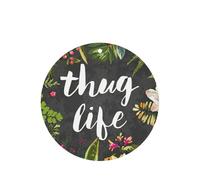 Thug Life Flowers Printing 10 Pcs Car Air Freshener Fragrant Sheets,Car Hanging Accessories With Strings For Decor