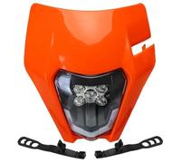 THUJMGH Motorcycle Headlight Motocross Headlight FIT For KTM Motorcycle Headlamp Enduro Led EXC XC SX SXF F XCW 125 200 300 400(Orange A)