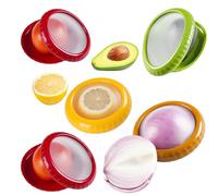 Thulander Pack of 5 Airtight Reusable Silicone Food Containers | Fruit and Vegetable Containers, Ecological Tuppers for Fridge, Freezer and Travel