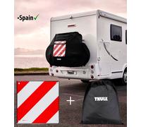 Thule 2/3 Bike Cover Cycle Carrier Racks with Spanish Warning Sign for Spain