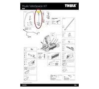 Thule 52973 Bikearm 482 mm with torque knob,Black