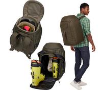 Thule 60L Roundtrip Ski Boot Rucksack Mid Khaki Travel Bag For Snow Gear