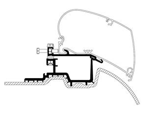Thule 6300 Awning Bracket Kit - Mercedes Sprinter MWB After 2007