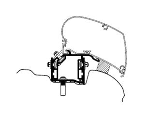 THULE AWNING BRACKET FOR OMNISTOR 6300 AWNING SUN CANOPY VW CRAFTER 2017 ONWARDS