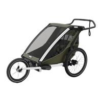 Thule Chariot Lite Double Multisport Bike Trailer Vintage Green