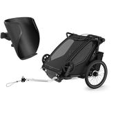 Thule Chariot Sports 2 Series Double Multisport Bicycle Trailer Black Schw