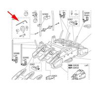 Thule Close Arch Arms 926/927 Spare Part One Size Black