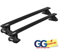 Thule Evo Black WingBars Roof Rack Bars | Vauxhall Grandland X 2017- onwards