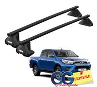 Thule Evo Square Roof Rack Bars | Toyota HiLux 4dr Double Cab 2016- onwards
