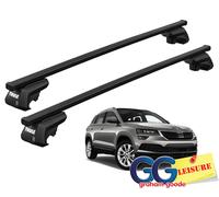 Thule Evo Square Roof Rack Rail Bars Lockable | Skoda Fabia Estate 2015- onwards