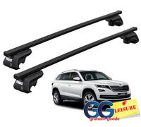 Thule Evo Square Roof Rack Rail Bars Lockable | Skoda Fabia Estate 2015- onwards