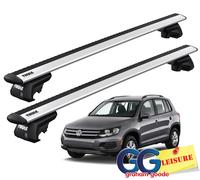 Thule Evo Square Roof Rack Rail Bars Lockable | Skoda Fabia Estate 2015- onwards