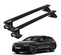 Thule Roof Rack Bars, Audi A6 Avant E-Tron Estate 2025+ Onwards, Black Wing Bar Full Kit