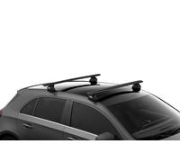 Thule Roof Rack Bars Evo Black WingBars Fits Toyota Avensis Estate 2009 to 2018