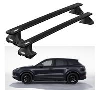 Thule Roof Rack Bars, Porsche Cayenne SUV 2018+ onwards, Black Wing Bar Full Kit