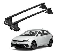 Thule Roof Rack Bars, VW Polo 5dr Hatch 2018+ onwards, Square Bar Evo