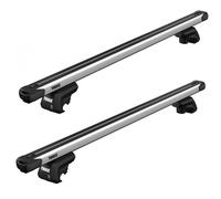 Thule SlideBar Aluminium Roof Bars fits Fiat Doblo Malibu 2000-2009 Railing